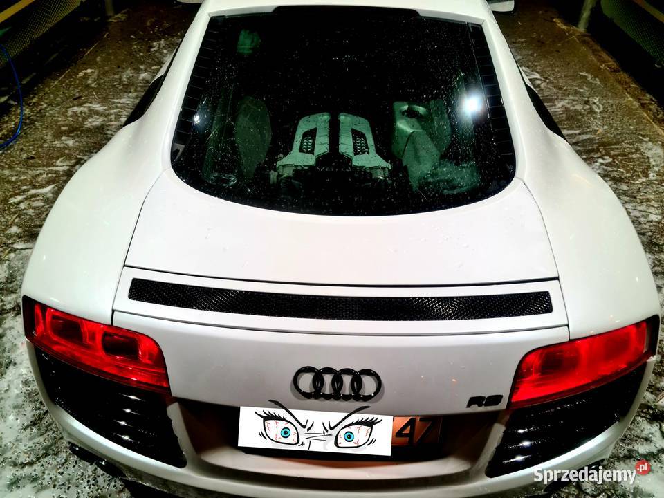 Audi R8 42 v8 Rtronic 4x4biala perła zamiana Wasilków