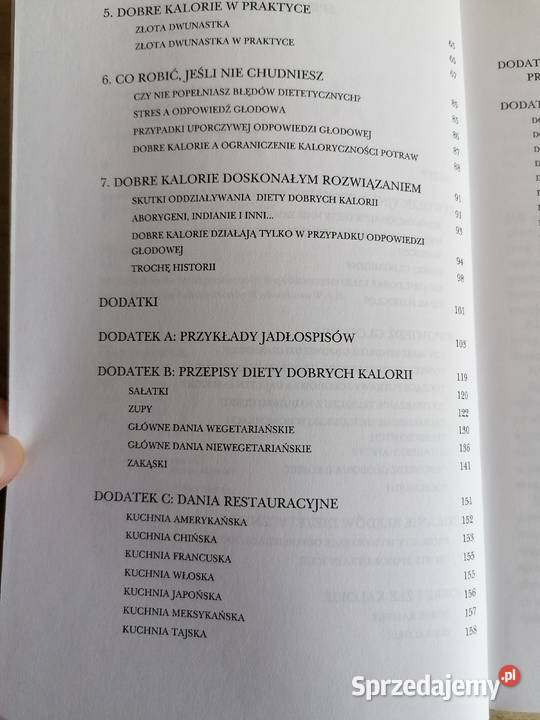 Dieta dobrych kalorii sprzedam