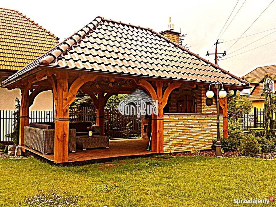 Altanka drewniana 4x6mgont drewniany Domek letni