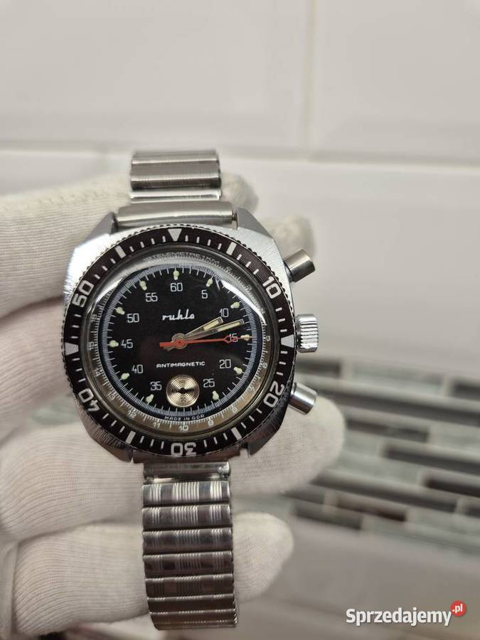 Zegarek Ruhlachronograph DDR Germany śląskie Chorzów