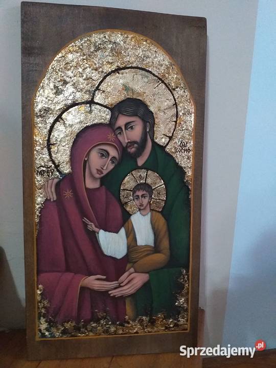 Ikona Święta Rodzina ręcznie pisana sprzedam