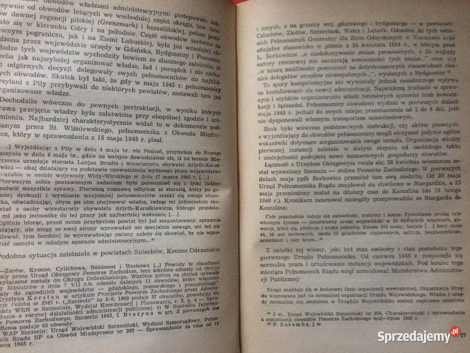 3512 Przeobrażenia Na Pomorzu Zachodnim Lata Antykwariat Szczecin sprzedam