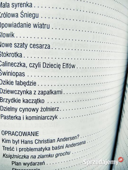 Baśnie Andersena edukacja wczesnoszkolna książki Warszawa