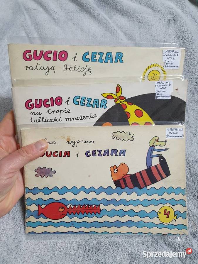 Gucio i Cezar zestaw 3 komiksów pomorskie Gdynia