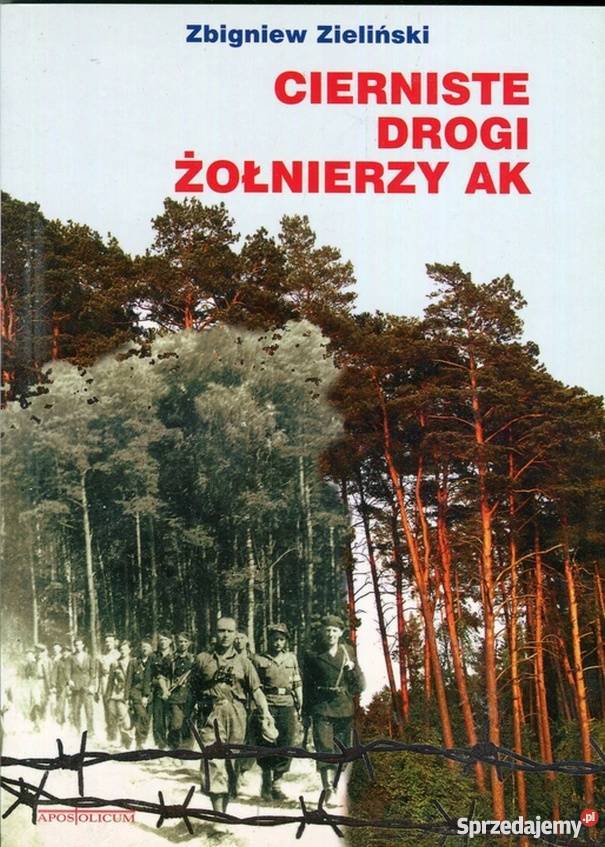 CIERNISTE DROGI ŻOŁNIERZY AK ZIELIŃSKI ZBIGNIEW Proza i poezja Ostrołęka sprzedam