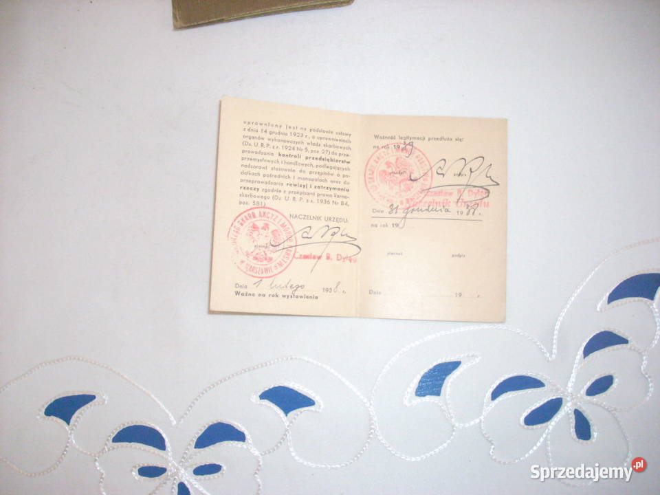 Stare dokumenty Pozostałe Marki sprzedam