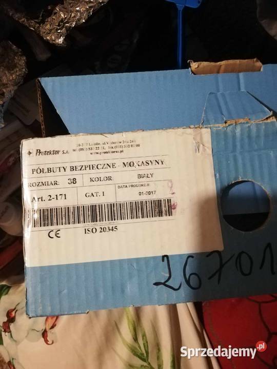 Buty robocze białe z metalowym podnoskiem Ostrołęka