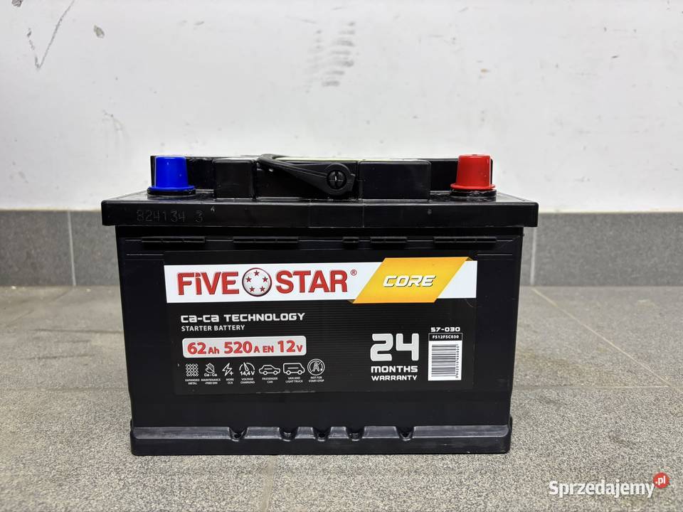 Akumulator samochodowy Five Star 62Ah 520A 12V Ursynów