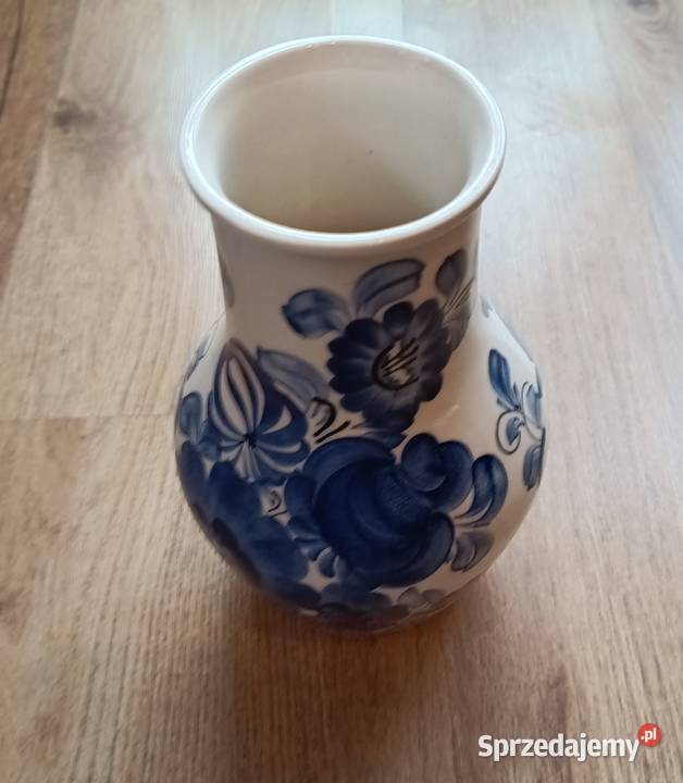 Wazon doniczką mały wazonik Porcelana i szkło mazowieckie