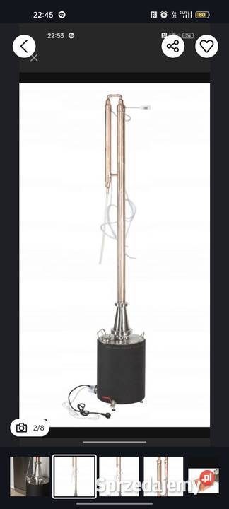 Destylator miedziany rektyfikacyjny 30 litrów z sprzedam