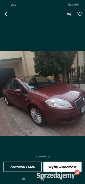 Fiat Linea 13 LPG 2009r okazja 5600 aktualne sprzedam