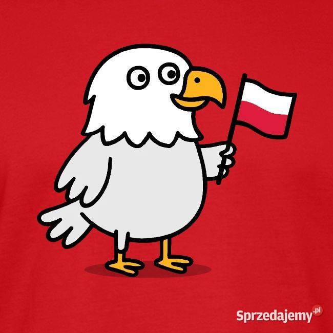 Patriotyczna koszulka PREMIUM unisex Orzełek z Kraków
