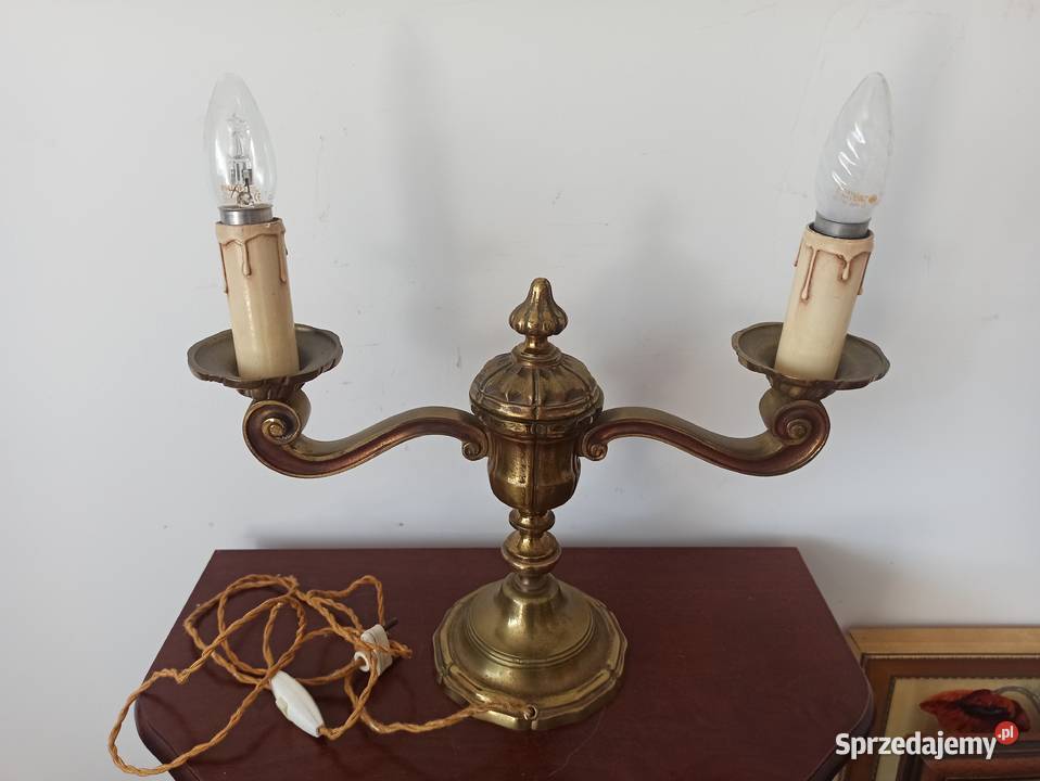 Stara Lampa KInkiet Ludwikowski mosiądz Francja Antyki Budzyń