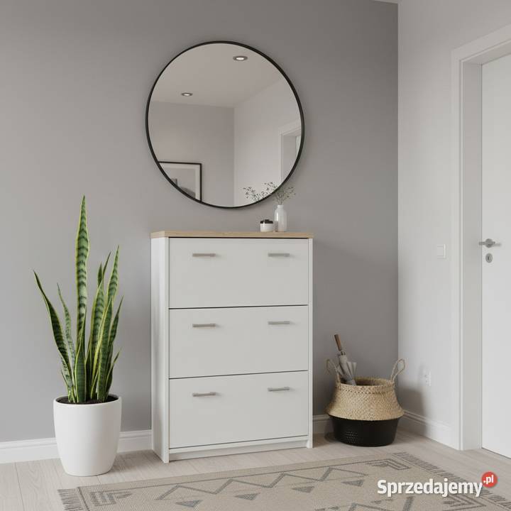 TOP MIX szafka na buty 3k biały dąb sonoma dolnośląskie Wrocław