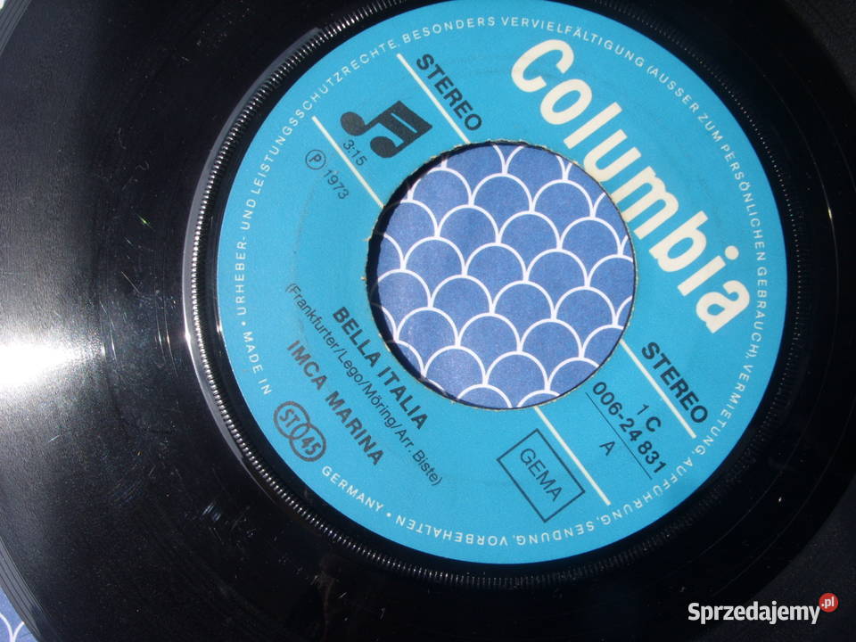 Singiel winyl IMCA MARINABELLA ITALIA 1973 Wołów
