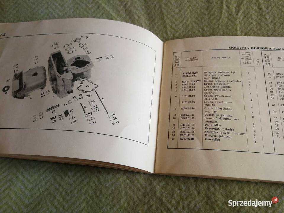 Katalog części silnika typ 160 POLMO UNIKATOWE Szczecin