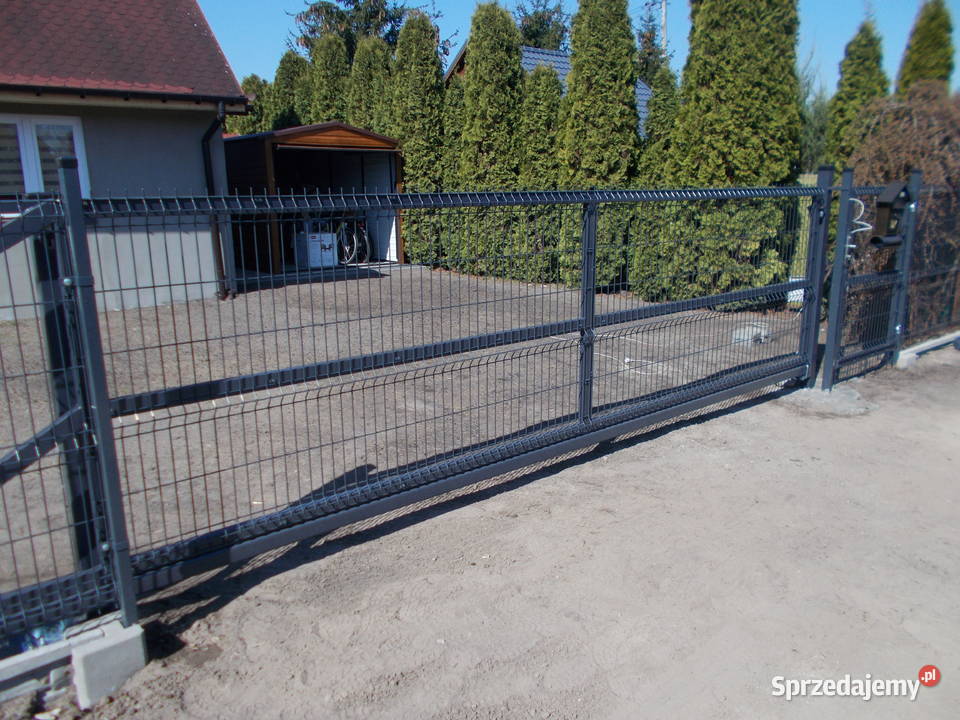 Brama przesuwna światło 5 m panelowa malowana