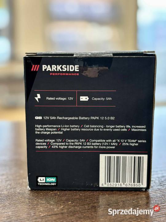 Bateria PARKSIDE Akumulator seria Performance Dom i Ogród warmińsko-mazurskie Elbląg sprzedam
