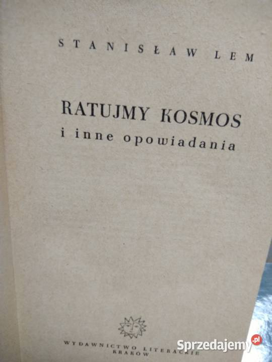 Lem Ratujmy kosmos książki outlet używane Warszawa