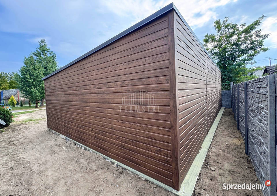 Garaż blaszany 10x3m 2x brama drzwi 2x okno Sopot