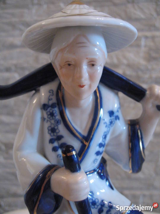 Chinka duża porcelanowa figura Porcelana i szkło Warszawa