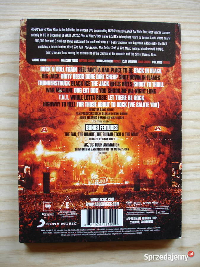 DVD ACDC Live At River Plate Zielona Góra
