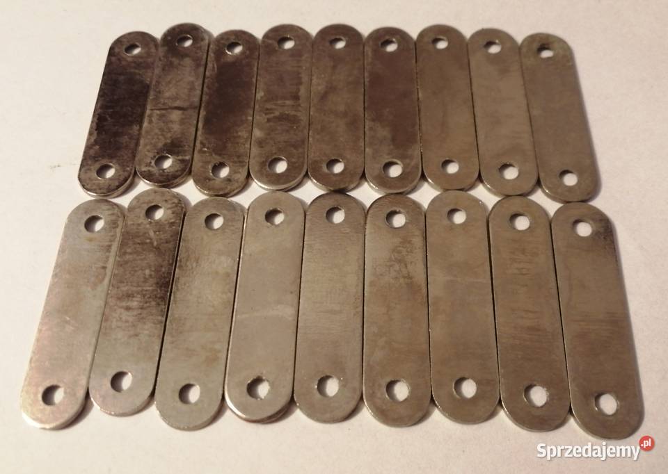 Blaszki do magnesów meblowych 11x43mm 18 meblowe