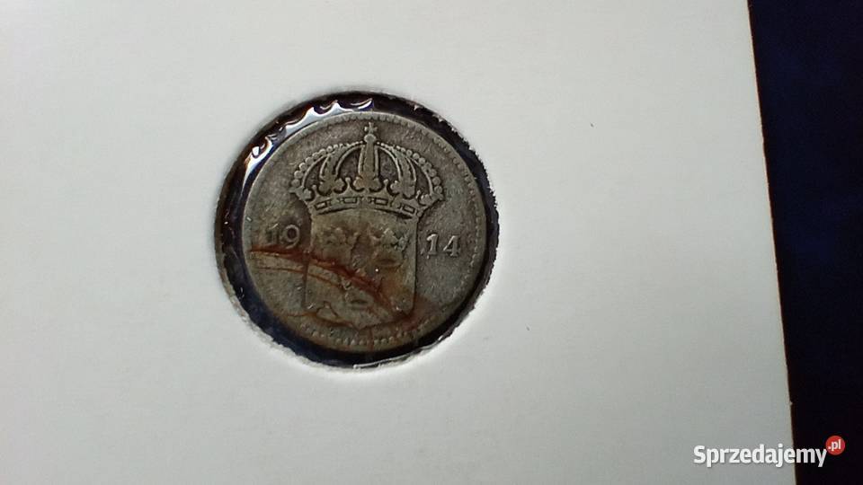 Stare monety 10 ore 1914 Szwecja srebro podkarpackie Lesko sprzedam