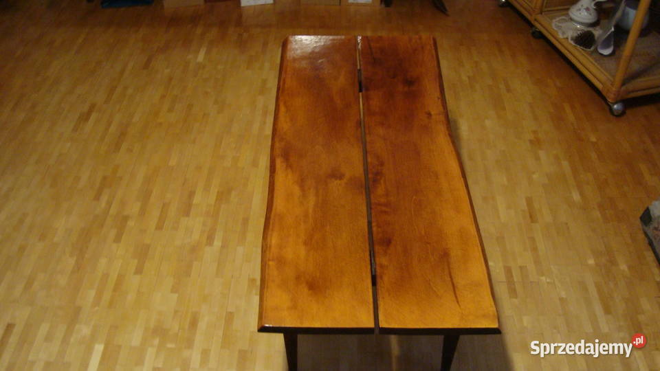 Stolik ława 9745h42 z pięknym blatem orzechowym Warszawa