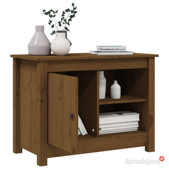 Szafka pod TV miodowy brąz 70x365x52 lite drewno Szafki Warszawa
