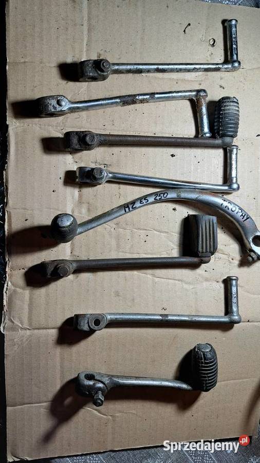 ZESTAW DZWIGNI ZMIANY BIEGOW MZ TROPHY 250 WSK Skrzynie biegów Lubliniec