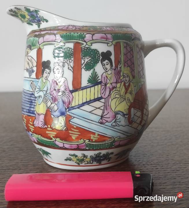 Famille Rose chiński mlecznik porcelanowy Warszawa