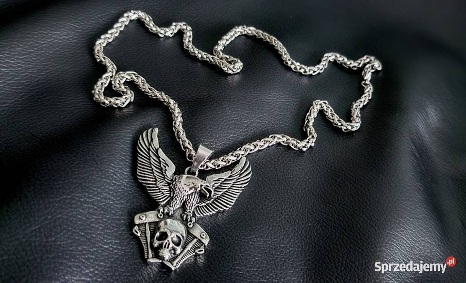 wisiorek zawieszka czaszka orzeł chopper Sochaczew