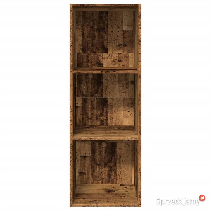 Regał na książki stare drewno 40x30x114 WM857874 mazowieckie