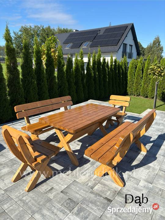 Meble ogrodowe z drewna 5 wysyłka Zestawy mebli ogrodowych sprzedam