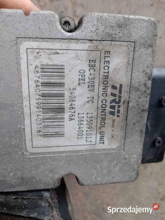 Pompa Abs Opel Vectra C 54084676A 09191496 GM Pompy hamulcowe Szamocin