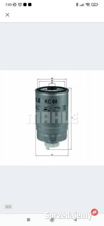 KNECHT FILTR PALIWA KC68 OPEL ASTRA CORSA VECTRA