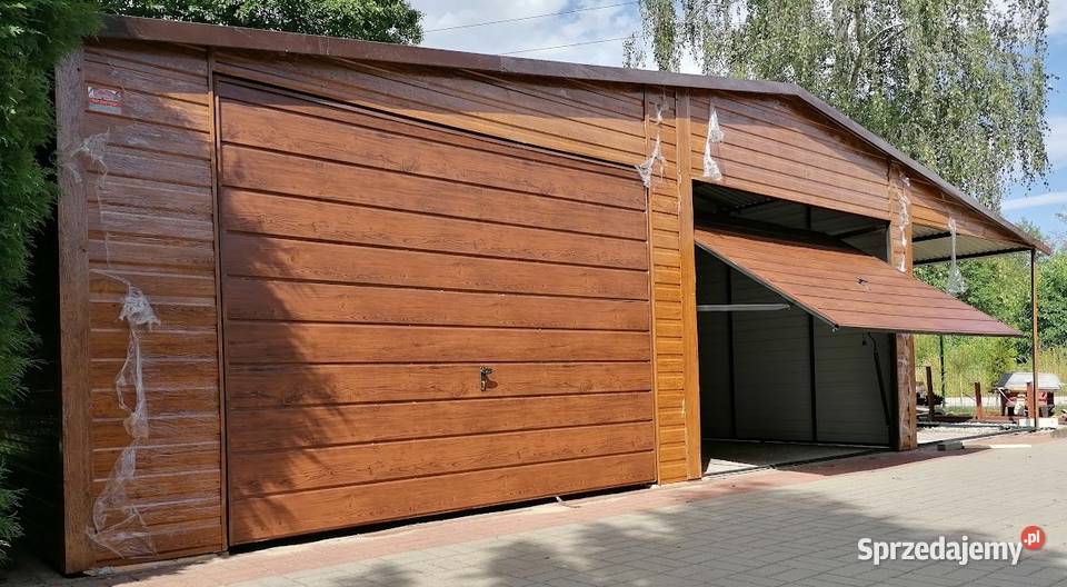 Drewnopodobny Garaż Blaszany Złoty Dąb Garaże świętokrzyskie Skarżysko-Kamienna