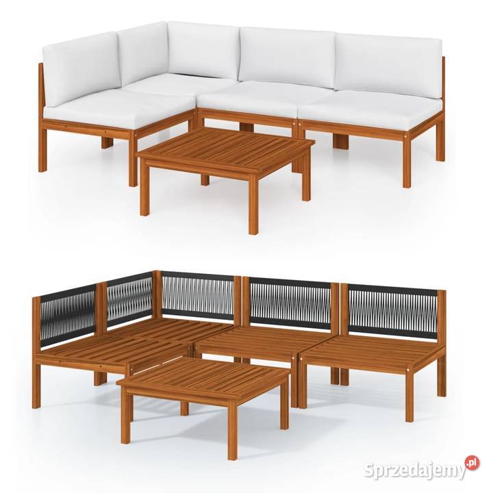 vidaXL 5częściowy zestaw wypoczynkowy ogrodowy z Warszawa