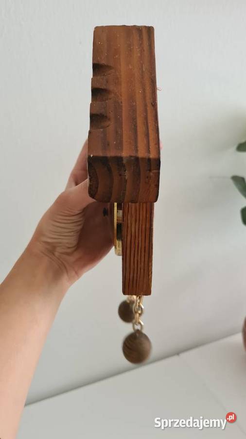 Drewniany barometr na ścianę domek z ptaszkami Gorlice