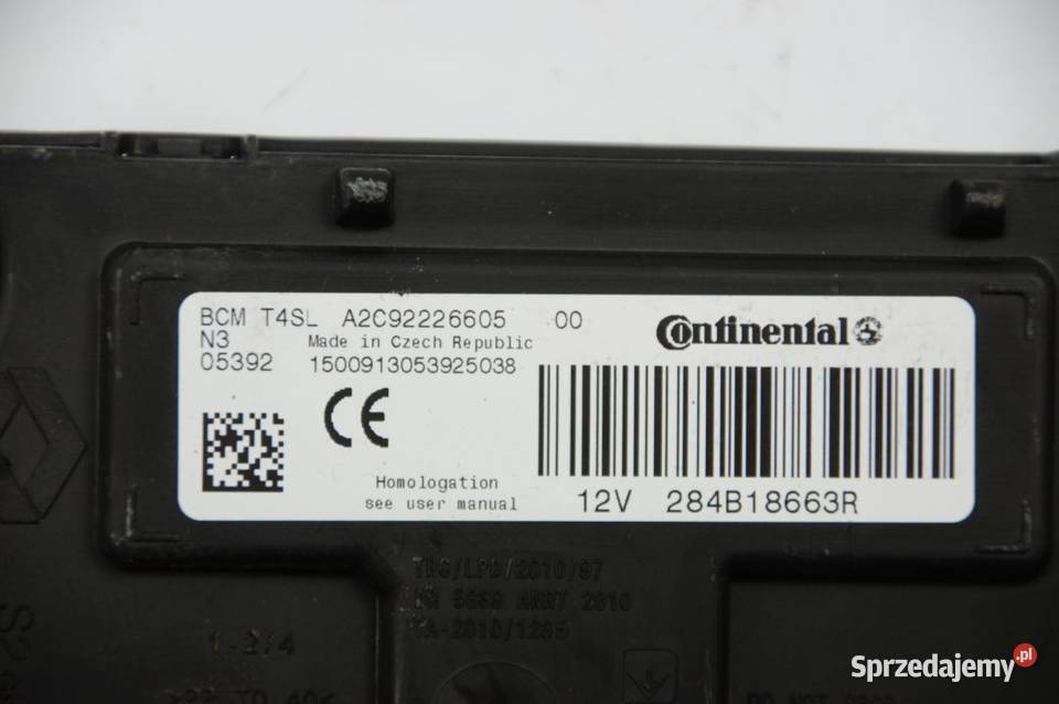 MODUŁ DACIA LODGY 284B18663R BCM kujawsko-pomorskie Lipno