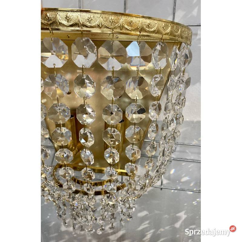 Duży kinkiet Plafon N139 złoty