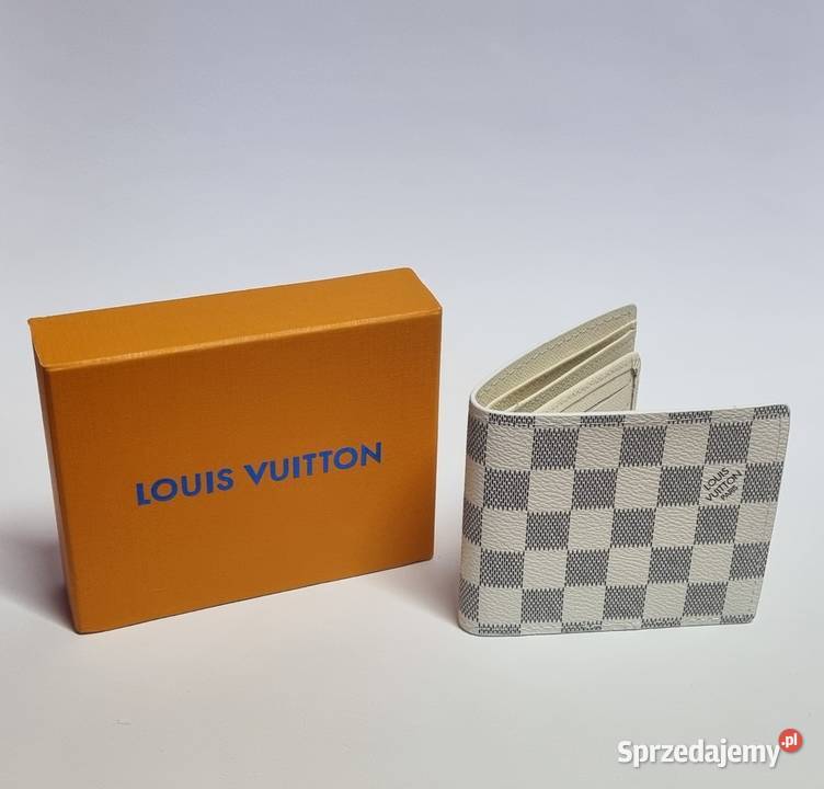 Portfel Louis Vuitton Damier Azur Multiple Dodatki