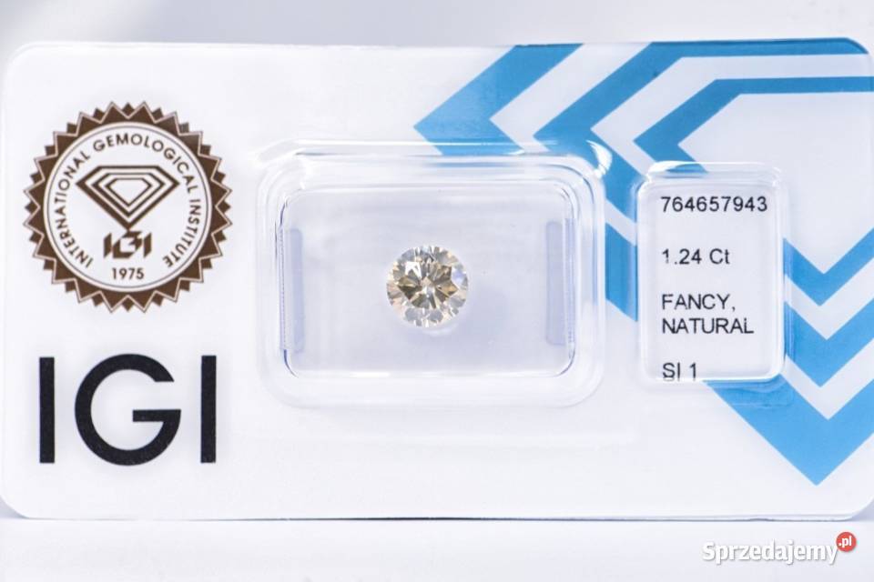 DIAMENT NATURALNY IGI – 1.24 CT | FANCY GREENISH YELLOW