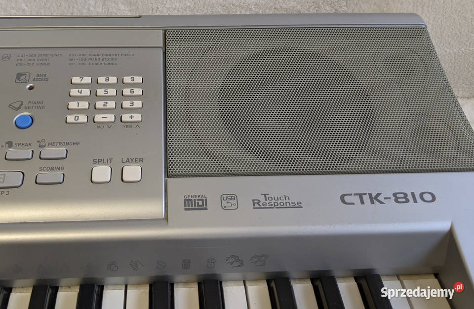 Keyboard CASIO CTK 810 z USB 515 barw Lubin