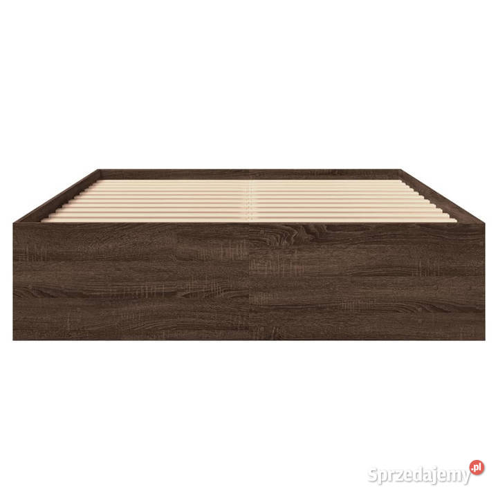 Łóżko bez materaca brązowy dąb 120x190 WM3295701