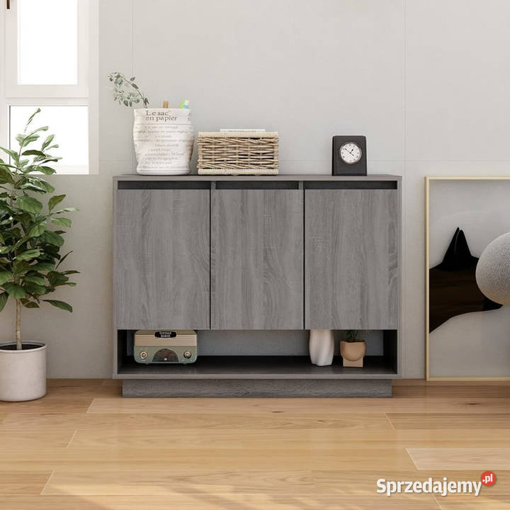 Szafka szary dąb sonoma 97x31x75 materiał Warszawa