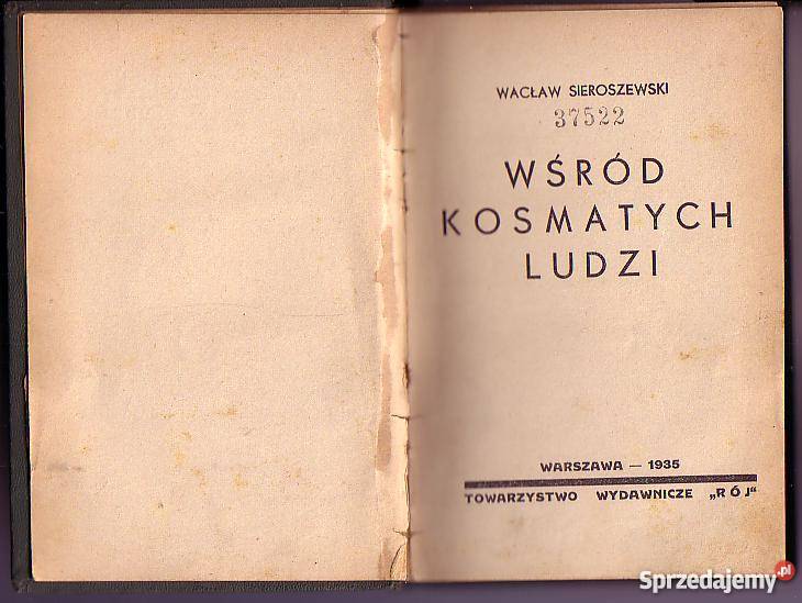 2755 WŚÓD KOSMATYCH LUDZI WACŁAW SIEROSZEWSKI Czyrna