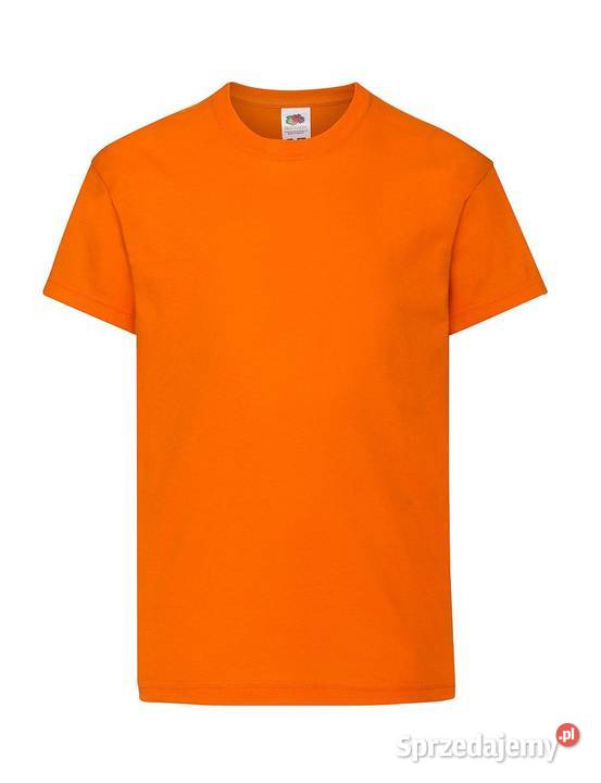 BAWEŁNIANY Dziecięcy tshirt pomarańcz FRUIT of Warszawa