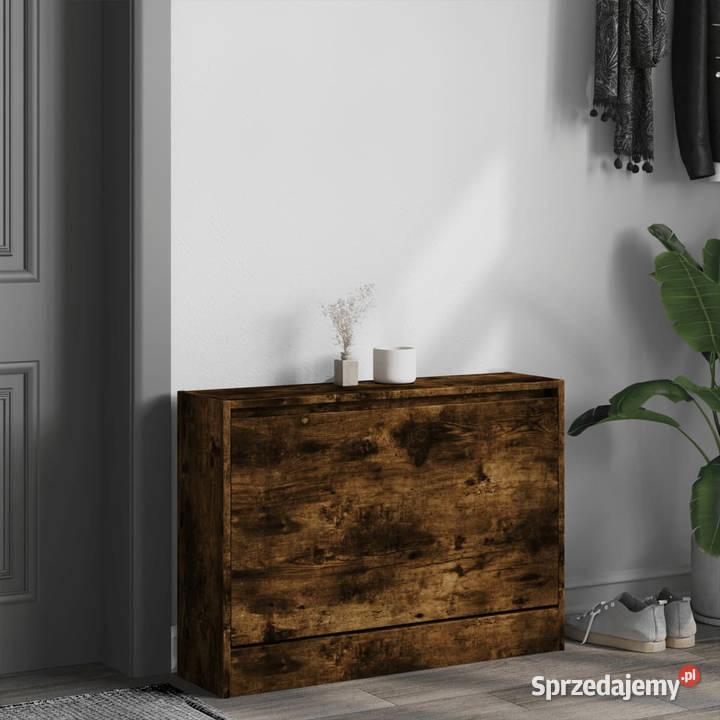 Szafka na buty przydymiony dąb 80x21x57 WM839914 Warszawa sprzedam